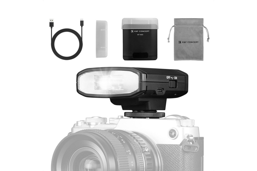 Вспышка накамерная K&F Concept KF-M01 GN12 5600K