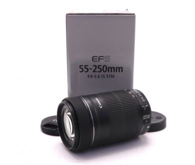 Объектив Canon EF-S 55-250mm f/4-5.6 IS STM в упаковке