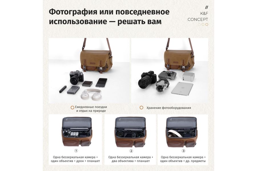 Сумка K&F Concept KF13.142V2 Белый гравий