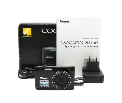 Компактный Nikon Coolpix S3100 в упаковке