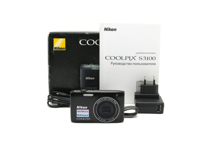 Компактный Nikon Coolpix S3100 в упаковке