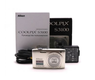 Компактный Nikon Coolpix S3100 в упаковке 
