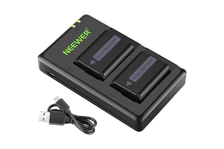 Зарядное устройство NEEWER + 2 аккумулятора NP-FW50 1100 мАч