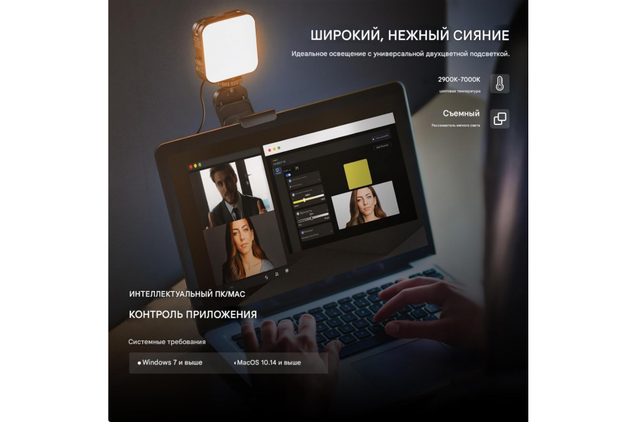 Видеосвет NEEWER PL81 PRO 5Вт, CRI 95+, 2900K-7000K