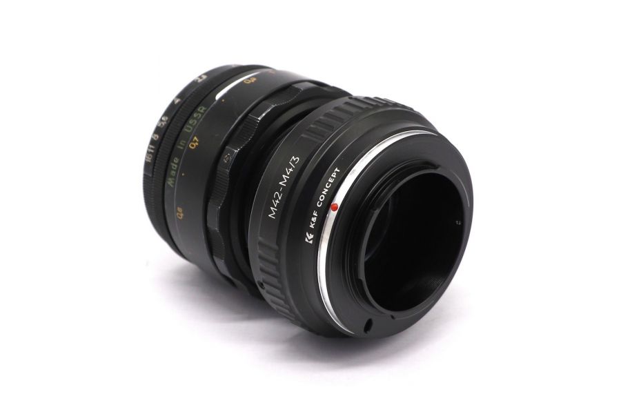 Объектив Гелиос-44-2 + адаптер K&F Concept для Micro 4/3 — винтажный премиум комплект