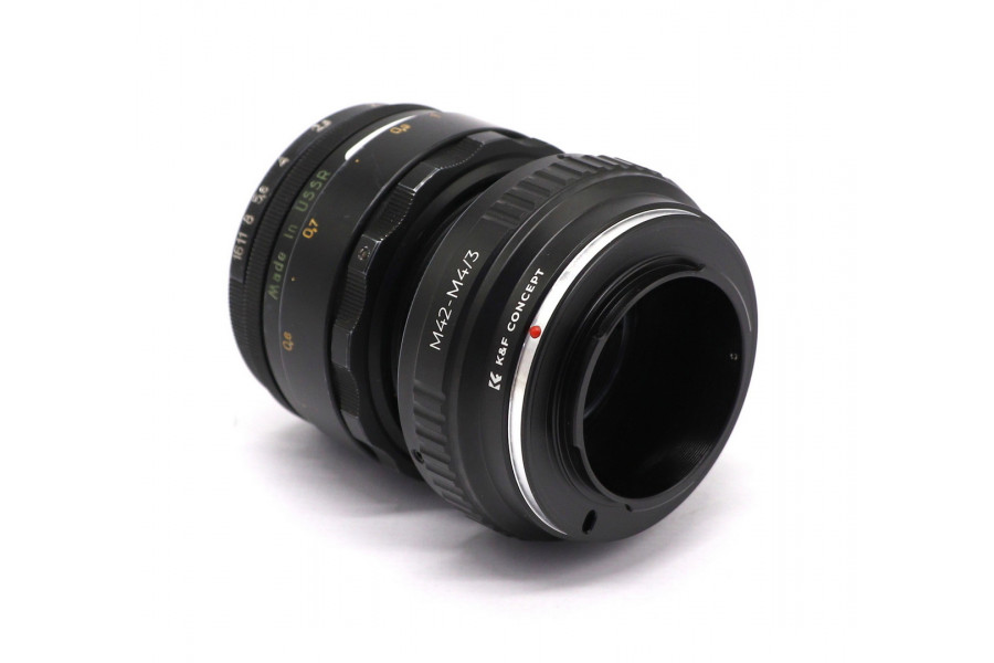 Объектив Гелиос-44-2 + адаптер K&F Concept для Micro 4/3 — винтажный премиум комплект