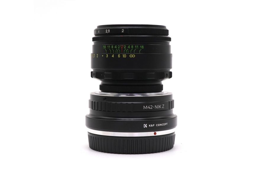 Объектив Гелиос-44-2 + адаптер K&F Concept для Nikon Z — винтажный премиум комплект