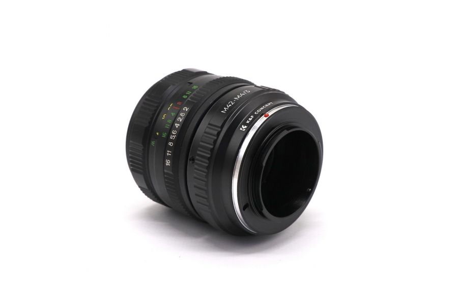Объектив Гелиос-44М-6 МС 2/58 + адаптер K&F Concept для Micro 4/3 — винтажный премиум комплект