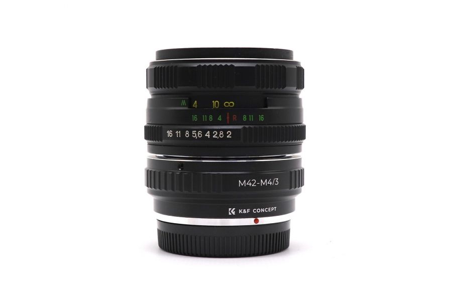 Объектив Гелиос-44М-6 МС 2/58 + адаптер K&F Concept для Micro 4/3 — винтажный премиум комплект
