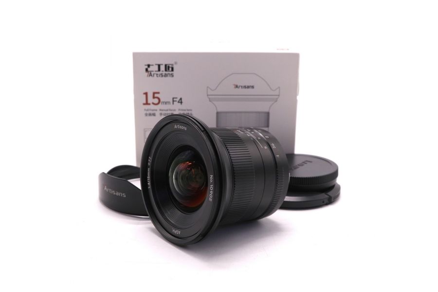 Объектив 7Artisans 15mm F4 L-mount в упаковке