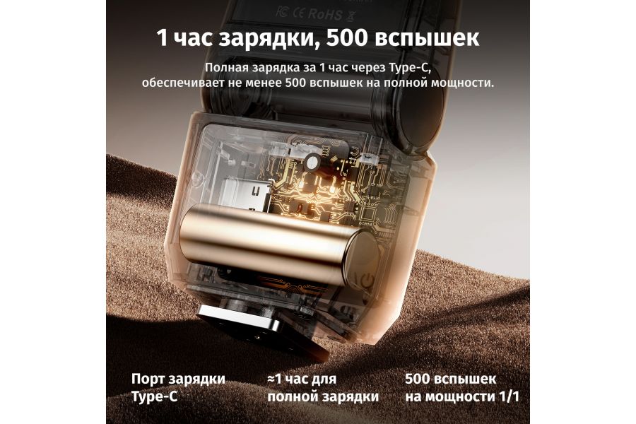 Вспышка накамерная Ulanzi SL03 Белая