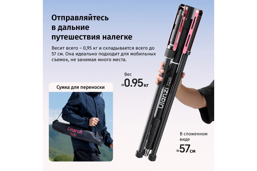 Стойка для освещения Ulanzi T230 Pro