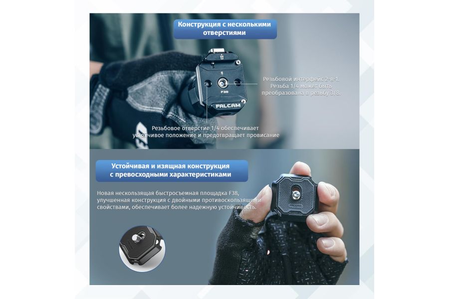 Быстросъемная пластина Ulanzi Falcam F38 Multi-Hole Kit