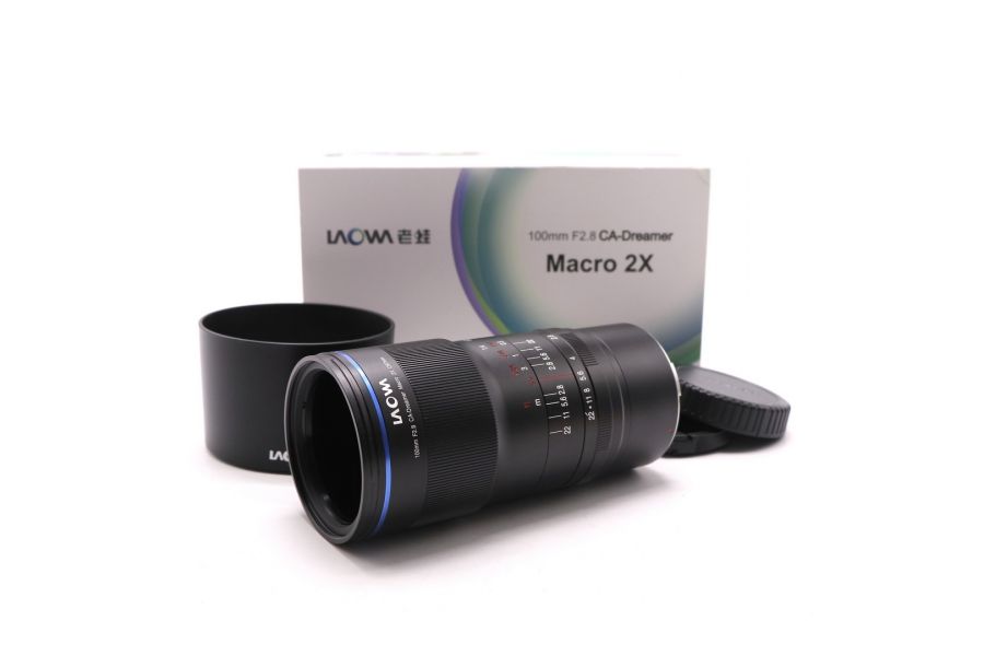 Laowa 100mm f/2.8 Ultra Macro APO в упаковке для Canon RF