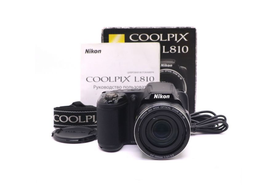 Фотоаппарат Nikon Coolpix L810 в упаковке