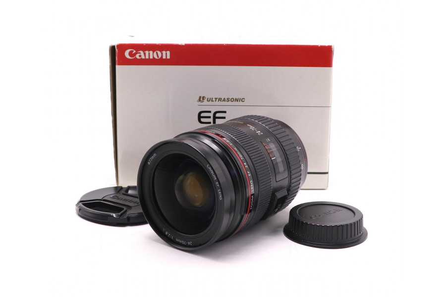 Объектив Canon EF 24-70mm f/2,8 L USM в упаковке