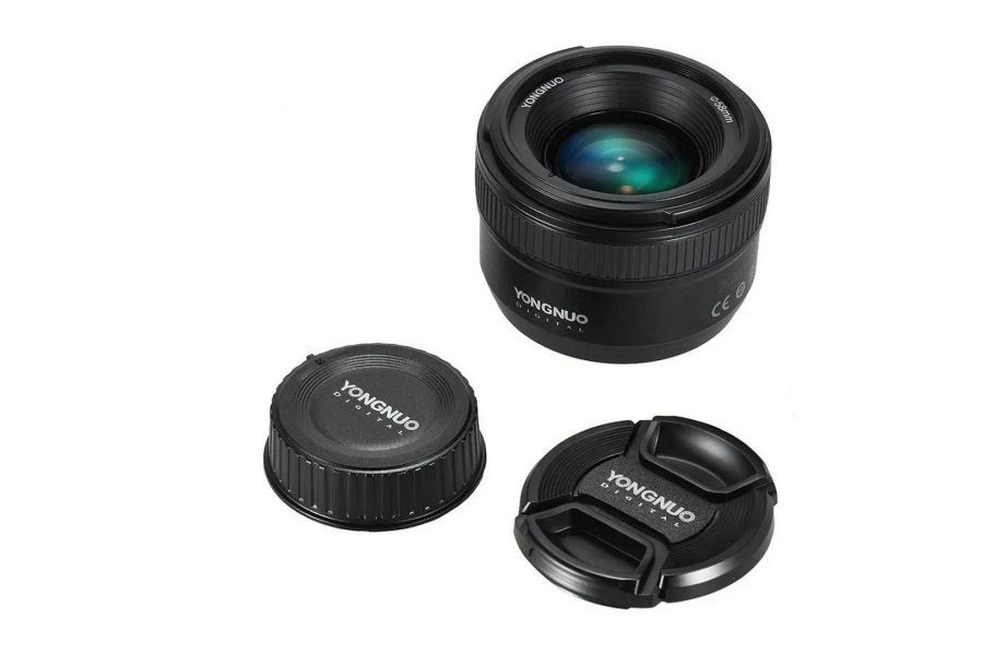 Объектив YongNuo AF 35mm F2 для Canon EF в упаковке