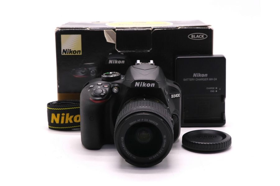 Nikon D3400 kit в упаковке (пробег 1875 кадров)