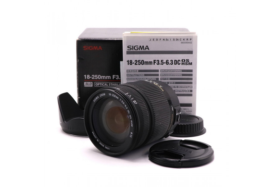 Sigma AF 18-250mm f3.5-6.3 DC OS HSM for Canon в упаковке