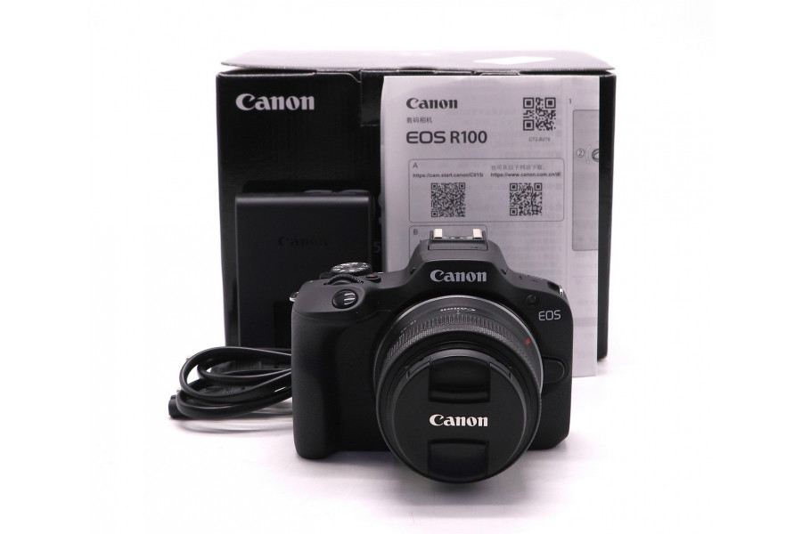 Canon EOS R100 kit в упаковке (пробег 1575 кадров)