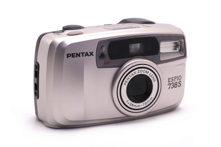 Пленочный фотоаппарат Pentax Espio 738S в упаковке