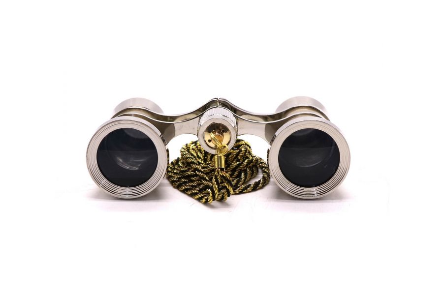 Бинокль театральный 3x25 золотистый в упаковке