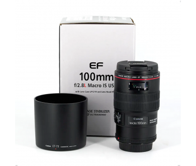 Объектив Canon EF 100mm f/2.8L Macro IS USM в упаковке