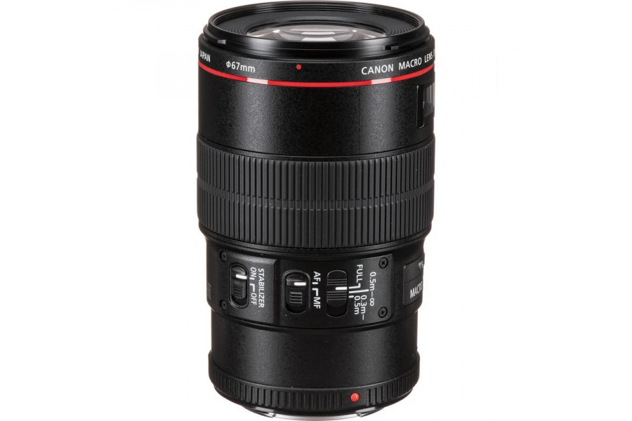 Объектив Canon EF 100mm f/2.8L Macro IS USM в упаковке
