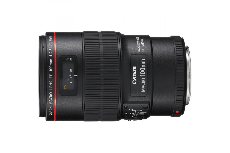 Объектив Canon EF 100mm f/2.8L Macro IS USM в упаковке