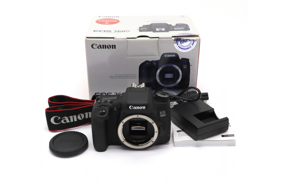 Canon EOS 760D body в упаковке (пробег 10180 кадров)