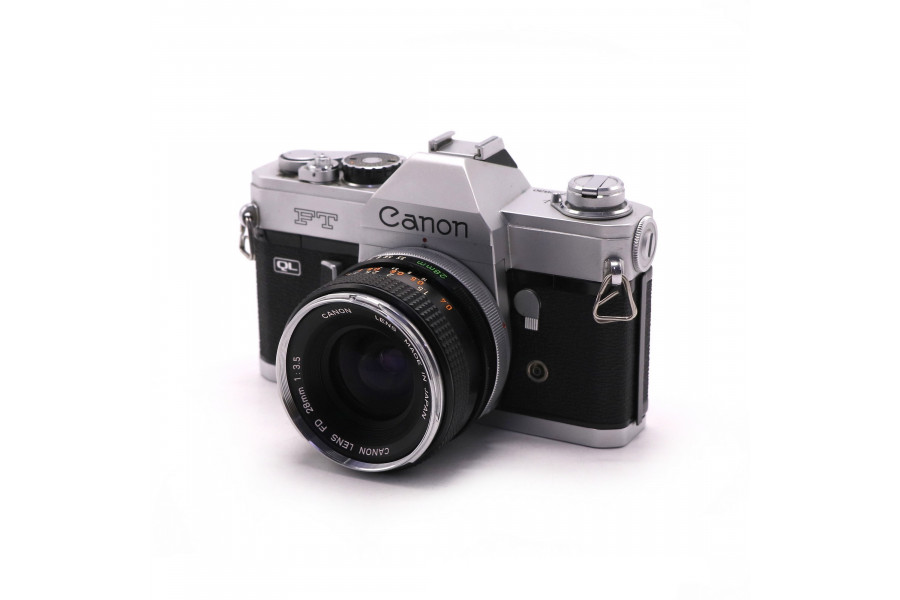 Фотоаппарат Canon FT QL + Canon FD 28mm/3.5