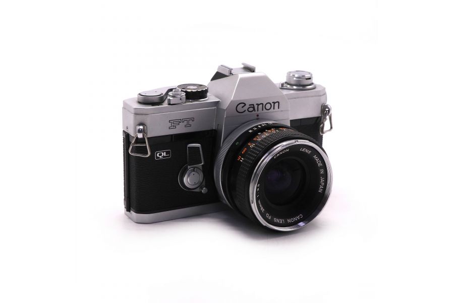 Фотоаппарат Canon FT QL + Canon FD 28mm/3.5