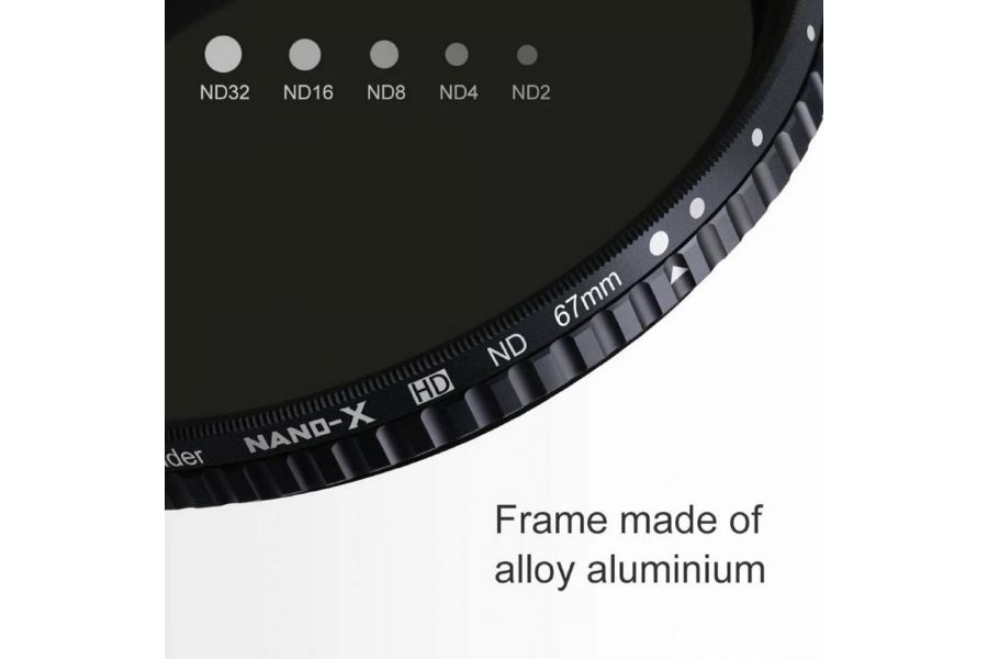 Светофильтр K&F Concept Nano-X CPL+Variable ND2-ND32 52mm