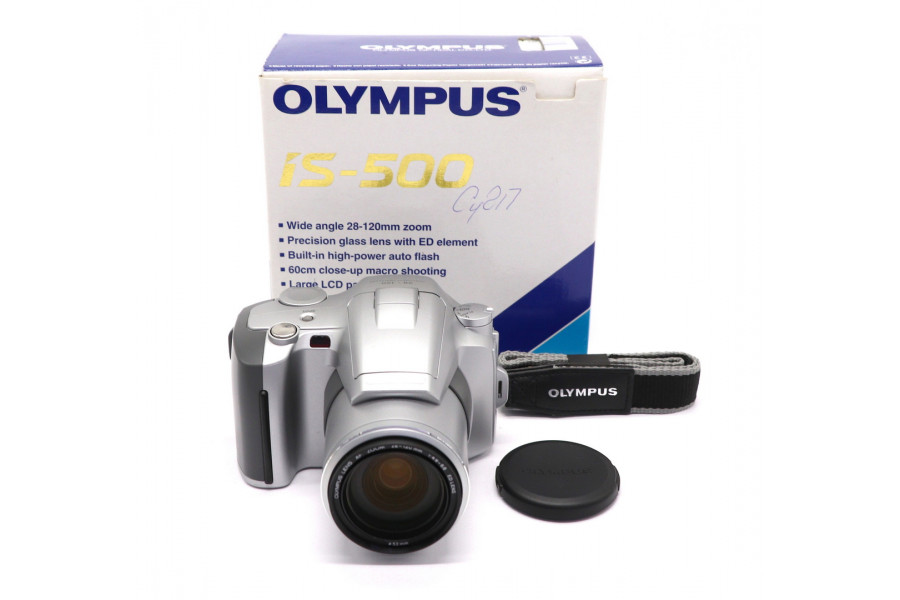 Плёночный фотоаппарат Olympus IS-500 в упаковке