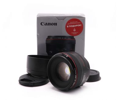 Объектив Canon EF 50mm f/1.2L USM в упаковке