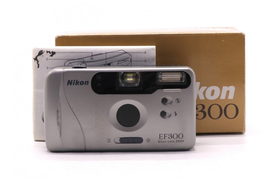 Фотокамера аналоговая Nikon EF300 в упаковке