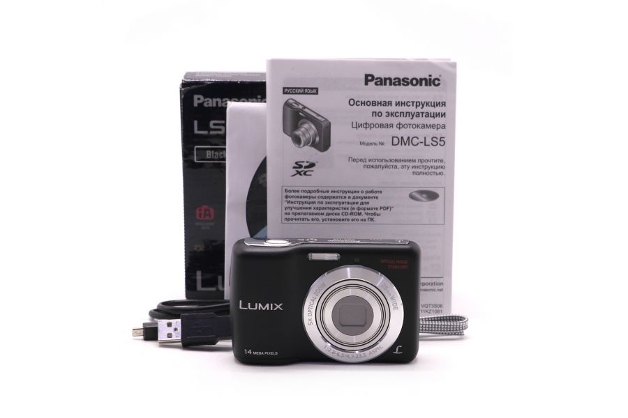 Фотоаппарат Panasonic Lumix DMC-LS5 в упаковке
