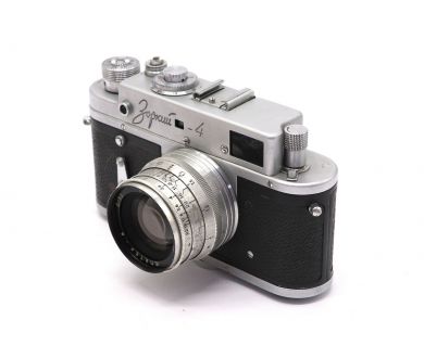 Фотоаппарат советский Зоркий 4 + Юпитер-8 silver