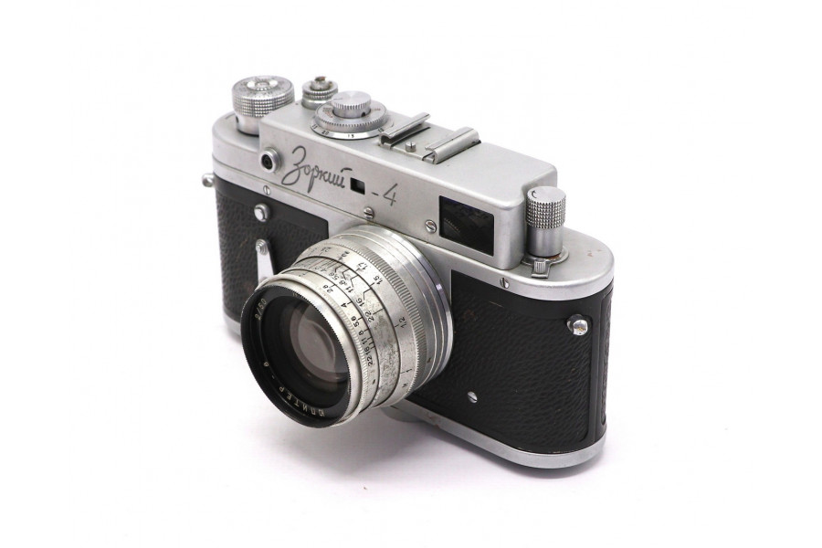 Фотоаппарат советский Зоркий 4 + Юпитер-8 silver