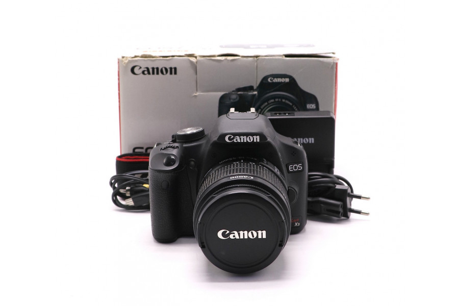 Canon EOS Kiss X3 kit в упаковке (пробег 9715 кадров)