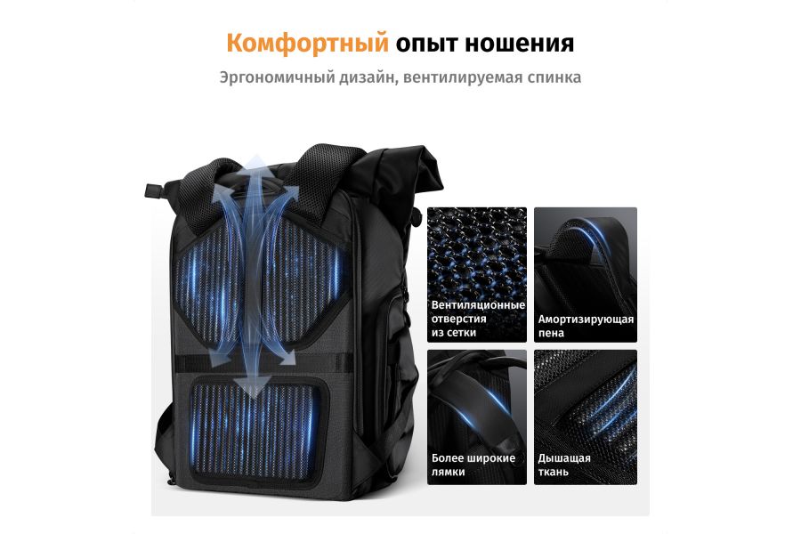 Профессиональный рюкзак K&F Concept KF13.173 22 л