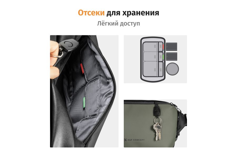 Фотосумка-слинг K&F Concept KF13.157V3 10 литров