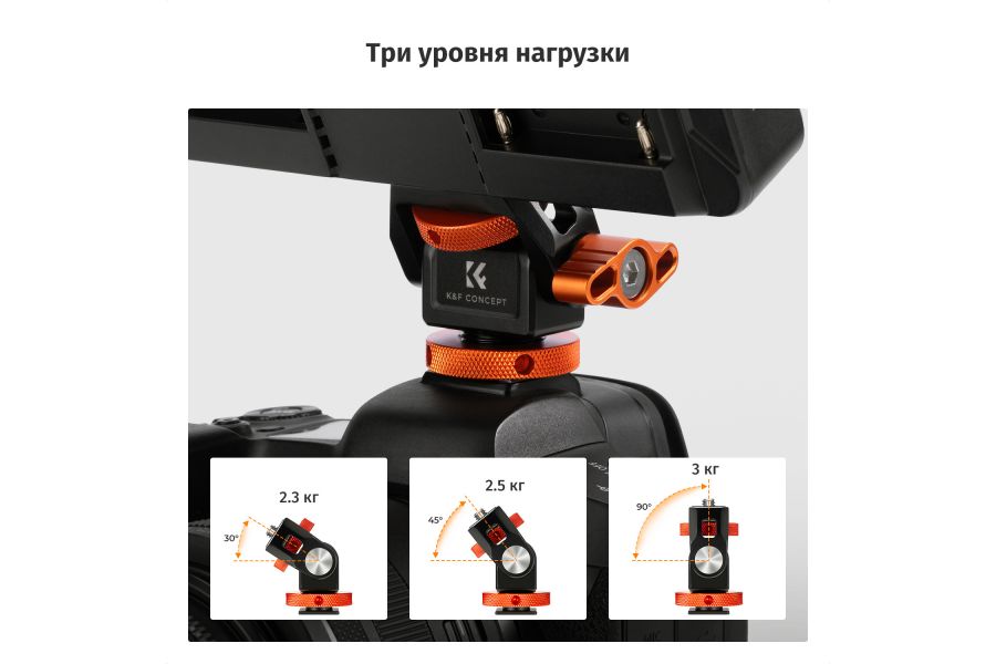 Штативная голова K&F Concept KF31.133 Алюминий