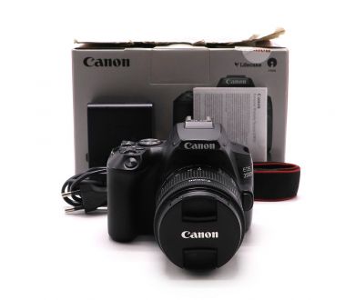 Зеркальный фотоаппарат Canon EOS 250D kit в упаковке