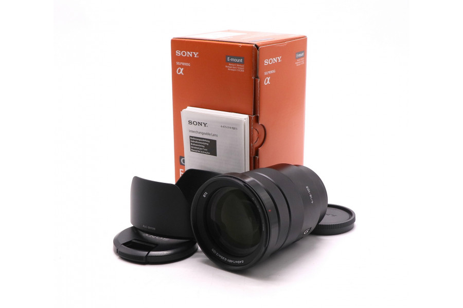 Объектив Sony 18-105mm f/4 G OSS PZ E (SELP18105G) в упаковке