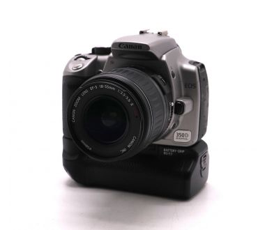 Canon EOS 350D kit + батарейная ручка Canon BG-E3