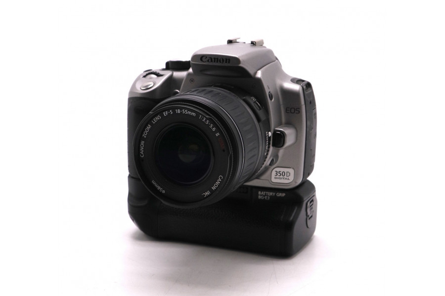 Canon EOS 350D kit + батарейная ручка Canon BG-E3