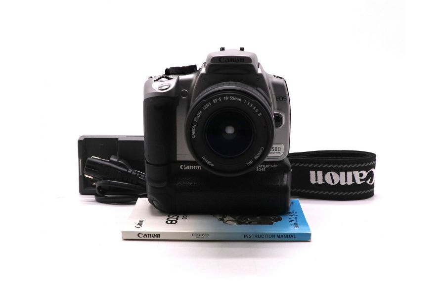 Canon EOS 350D kit + батарейная ручка Canon BG-E3