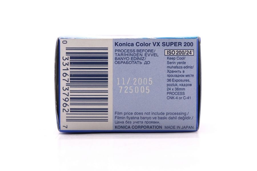 Фотопленка Konica Super VX 200 135/36 (Japan)