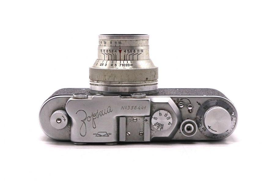 Зоркий 1-го выпуска ригельный в упаковке (1952)